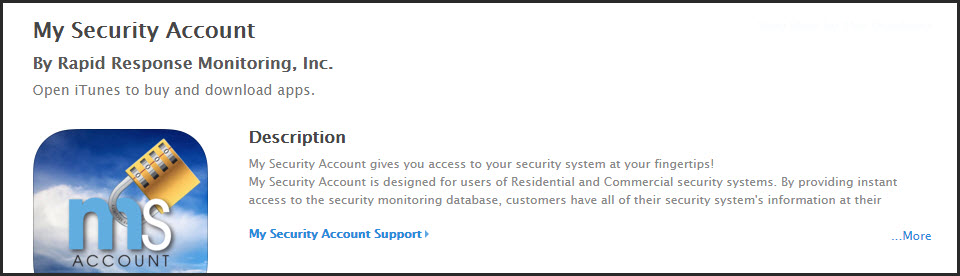 MySecurity Apple App