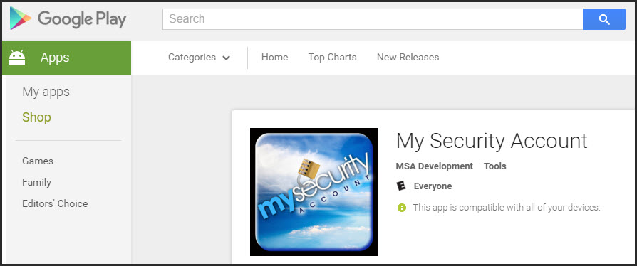 MySecurity Google App
