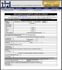 Technician Application-HPI Employment