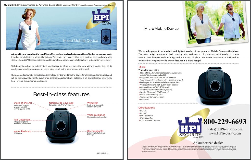 HPI's Micro Mobile PERS device